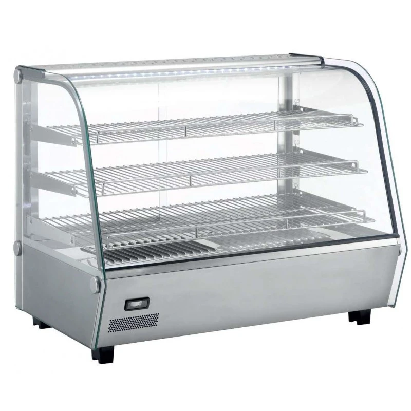 mobiliario-contract-vitrina caliente sobremostrador 160 litros negro de 856 x568 x685h mm linea pekin